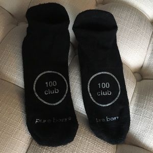 Pure Barre 100 Club socks